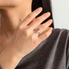My Shape Hummingbird Flower Rings for Women Birds Bell Flower Steel Color Finger Ring Lucky Fashion Stainless Steel Jewelry Gift