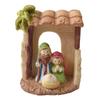 Mini Christmas Nativity Decor Resin Nativity Ornament Religious Statue for Christmas Decorations Festive Holiday Gift