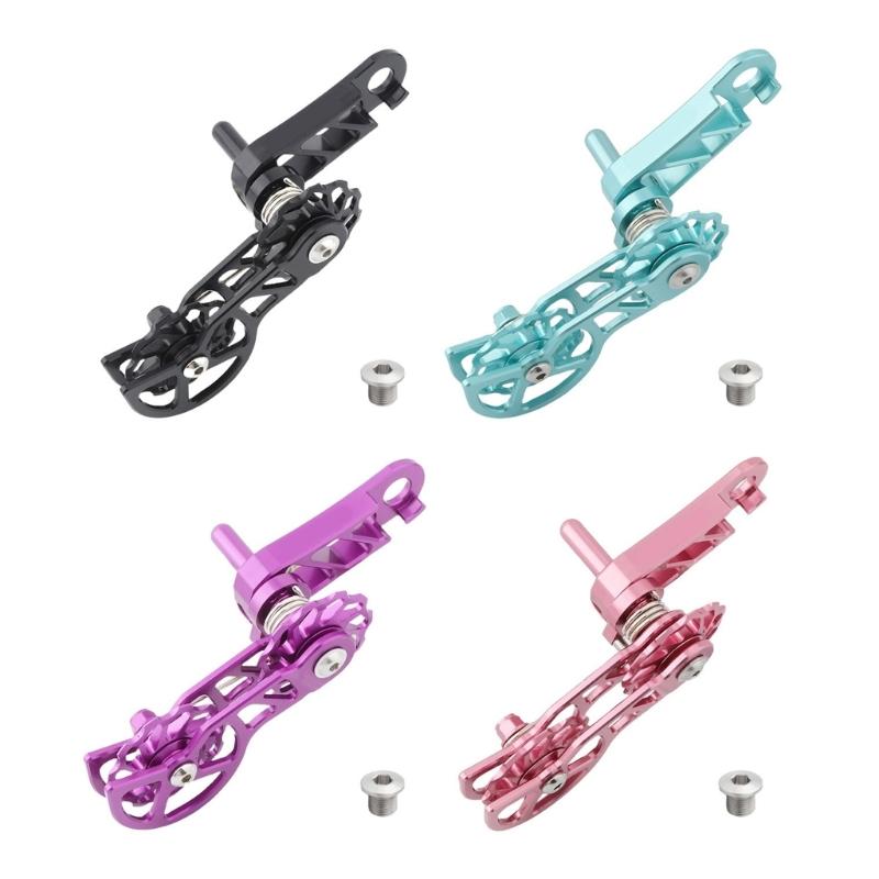 Single Speed Mountain Bike Chain Tensioner 11T Guide Roller Cycling Double Spring Chain Guide Bike Protectors Easy To Use