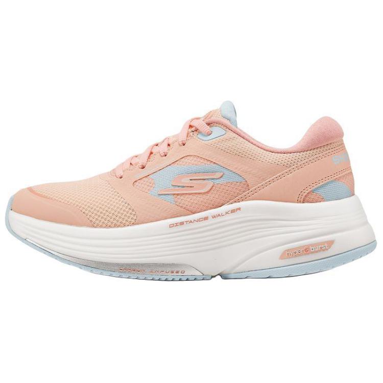 Skechers Go Walk Distance Walker Soft Comfortable Non-Slip Durable Low-Top Casual Running Shoes Women Sneaker Pink 125133-PCH