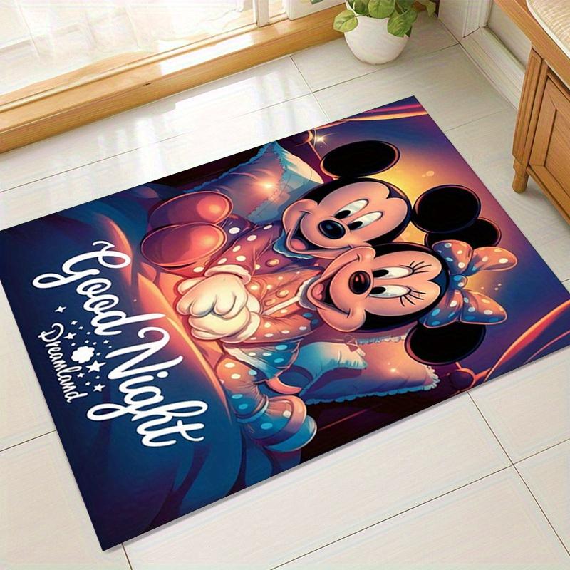 

1pc. Cute Mickey & Minnie Mouse Good Night Dreamland Rug for Home Office Outdoor Gift Decorationz0414217 60cm by 90cm