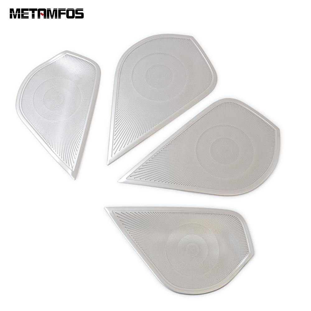 For Subaru Forester SK - Interior Door Audio Speaker Loudspeaker Cover Trim Stainless Accessories Car Styling Stainless Steel
