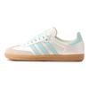 adidas Originals Samba Og Classic Comfortable Training Shoes Women Sneaker White Light-Blue KJ4304
