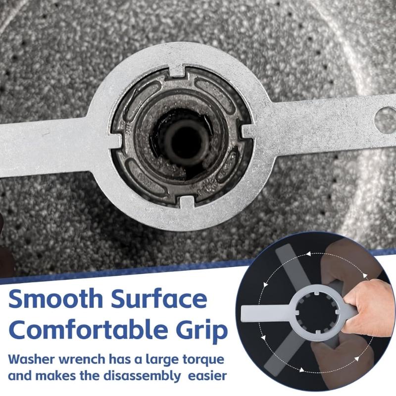Washing Machine Wrench Repair Tool 21366 Stainless Tool for TB123A Washer Wrench for Laundry Room Repairmen Home