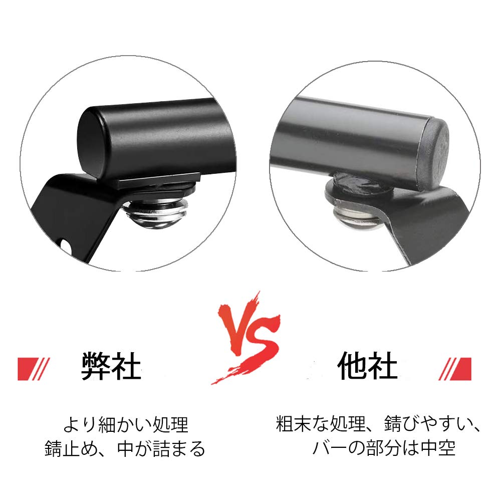 KEMIMOTO Motorcycle Handle, Clamp Bar, Moped, Multi-bar, Mirror Mount, Aluminum, Prevention, Multi-Holder, Universal