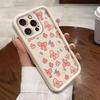 Strawberry Bow Cartoon Fashion Phone Case for Apple Models 17/16/15/14 Pro and 13/12