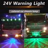 12 -24V 7-Color Universal Led Flashing Chassis Taillight Anti-fog Parking Brake Warning Lights For Car Truck Motorcycle