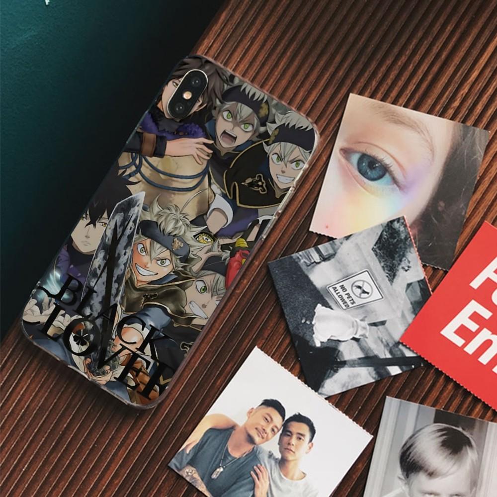

Black Clover Phone Case For IPhone 16 15 14 13 12 Mini 11 Pro XS Max X XR SE 6 7 8 Plus Soft Silicone Cover iPhone 15 plus