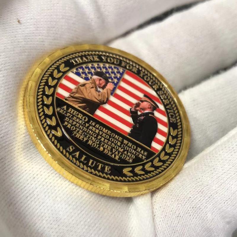 American themed commemorative medals, foreign trade commemorative coins, veteran metal badges, coins