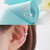 [Sold individually] [Silver] Star & Heart Line Ear Cuff
