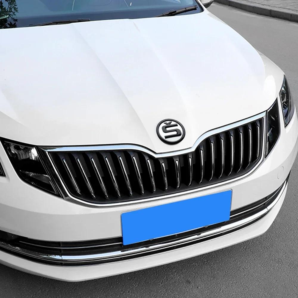 Samolepka na auto Skoda 2025 Horké 8/9/10cm Znak Přední kapota auta Samolepka na zadní kufr pro Skoda Octavia Rapid Fabia S Logo Superb K