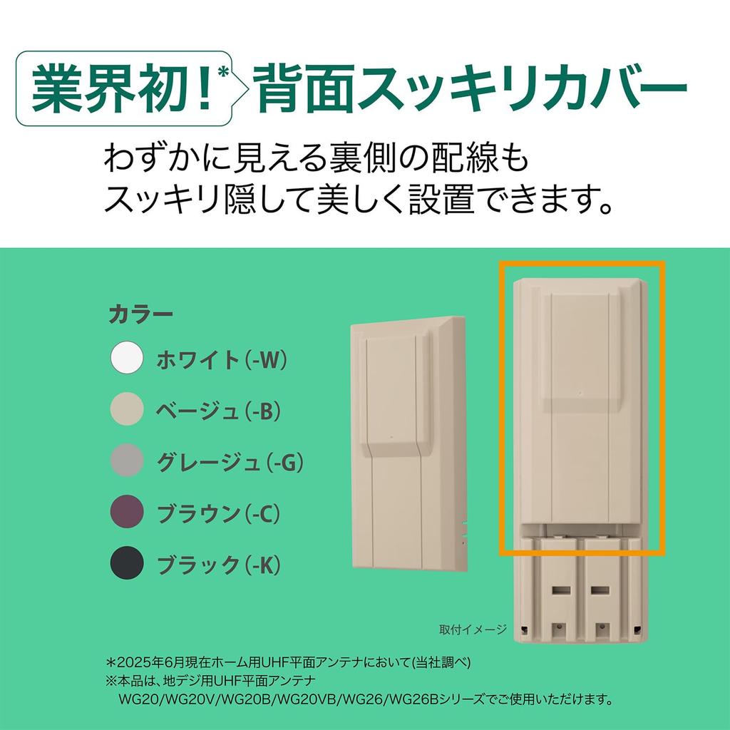 Sun Electronics WG Series Flat Antenna Back Cover BC1B-EC Beige
