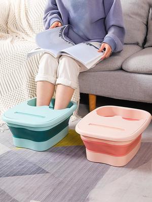 Secchio per pediluvio pieghevole Secchio per massaggio Secchio per ammollo Bacino pieghevole Spa Secchio per pediluvio Sauna per uso domestico Vasca da bagno Pedicure Vasca da bagno