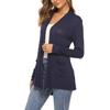 Women Coat Thin Soft Breathable Slim Fit Solid Color Friendly to Skin