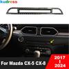 For Mazda CX5 CX-5 KF CX-8 CX8 2017-    2024 Carbon Seat Heat Switch Panel Cover Trim Car Interior Accessories