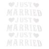 Just Married Banners Multi Purpose Simple Using Cute Design Complete Tools Wedding Decorations Banners for Parties