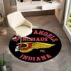 Gang Violence Motorcycle Enthusiasts Hells Angels Motorcycle Club Circular Carpet Is Soft, Home, Bedroom, Door Mat Decoration, and Non Slip Carpet E3