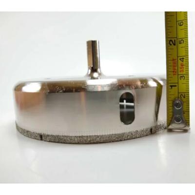 4-1/2 Inch Diamond Tippedile Drill Bit for Ceramic Glass with Coolant Guide - Compatible with Handheld & Vertical Drilling Rigs