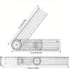 1pc/2pcs/3pcs Joint Angle Measuring Ruler Measuring Tool Ulna Multifunctional PVC Angle Ruler, Suitable for Artists, Designers, and Students