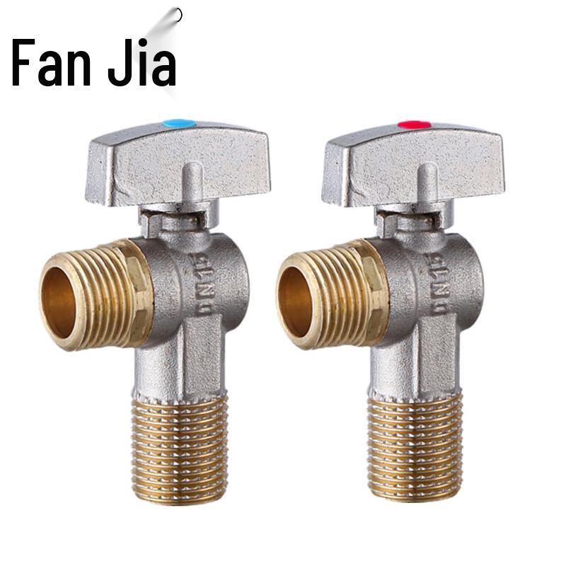 Fan Jia Quick Open Copper Core Angle Valve