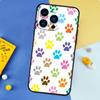 Cat Dog Paws Phone Case For iPhone 17 16 15 14 13 11 12 Pro Max mini 15 16 Plus 16e 17 Air Bumper Cover