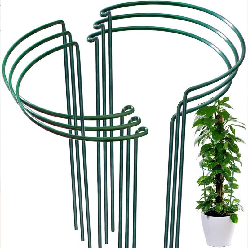 4 Pezzi Struttura di Supporto per Piante Palo di Supporto per Fiori per Garantire la Crescita Sana di Piante e Fiori da Interno ed Esterno