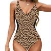 Women S One Piece Swimsuit Color Block Backless Tie Design Sexy Swimwear