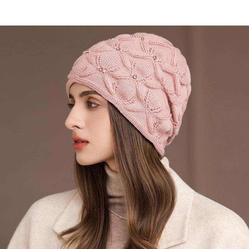 Autumn Winter Outdoor Windproof Cap Women's Big Head Circumference Ear Protection Warm Cap