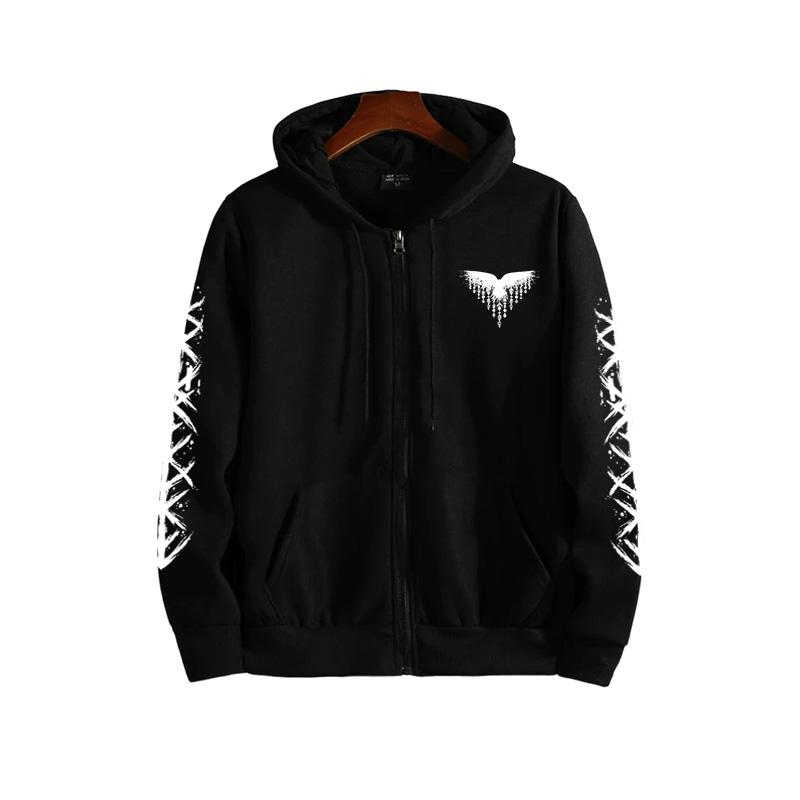 

Премиальные мужские худи на молнии Зима Осень Повседневная толстовка с длинным рукавом 2025 Горячий тренд Верхняя одежда Мужские повседневные модные пальто XL