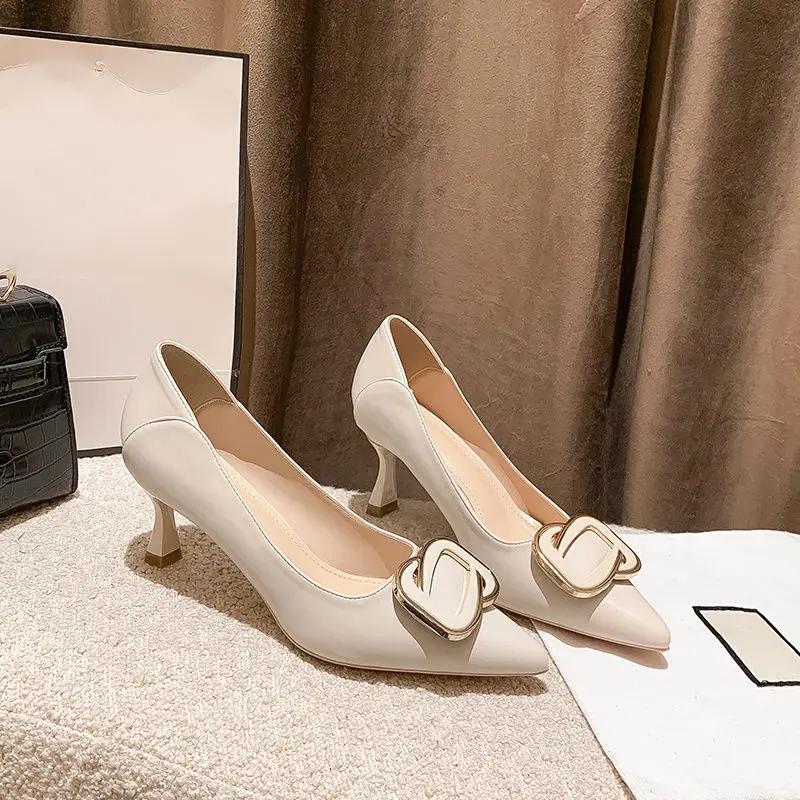 

Fashion Women s Shoes Office Ladies Pumps Stilito High Heels Pointed Toe Moccasins on Heeled with Discount Quick Delivery Vacation Young 41