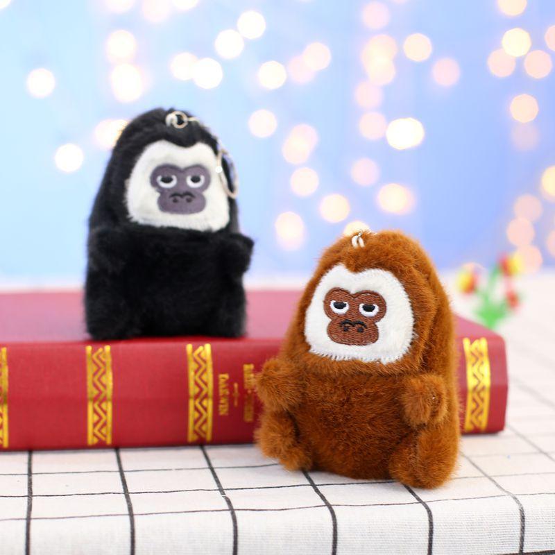 Cute White-faced Monkey Pendant Plush Toy Doll Little Monkey Bag Hanging Ornament Keychain Doll