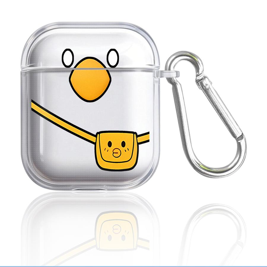 Cute Duck Clear Earphone Cases Cover Case For Airpods 1 Pro2 Pro3 4 Pro 3 2