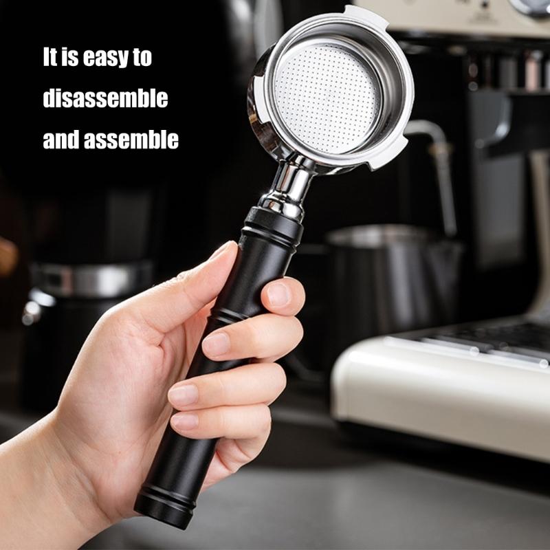 Heat Resistant Ergonomic Coffee Machine Portafilter 58mm Replacement Handle Metal Texture for E61 Series Models
