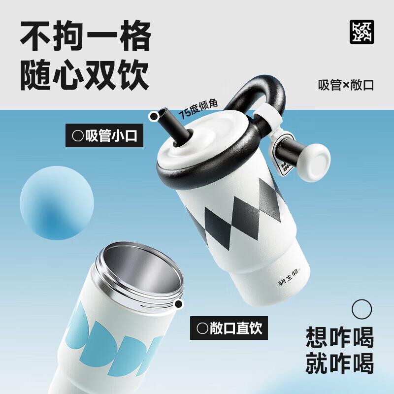 Wushengwu Emily 550ml Dual-Drink Stainless Steel Thermos