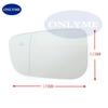Car Wide Angle Heated Mirror Glass With Blind Spot Warning for BMW Series 3  G20 G21 / 5 G30 G31 / 6 G32 / 7 G11 G12 2015 -