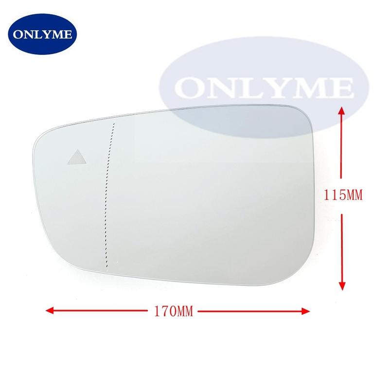 Car Wide Angle Heated Mirror Glass With Blind Spot Warning for BMW Series 3 G20 G21 / 5 G30 G31 / 6 G32 / 7 G11 G12 2015 -