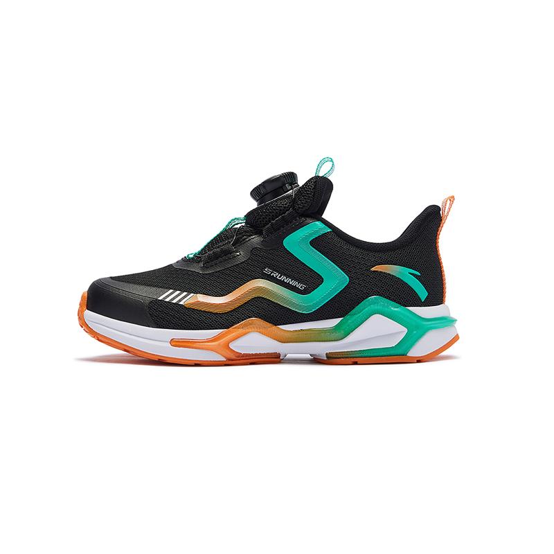 Anta Kids Bow Speed Resilient Midsole Shock Absorption Wear Resistant Low Top Running Shoes Kids running shoes Black 332519906U 29