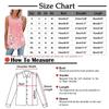 Ladies Casual Plus Size Loose Tank Top Flower Print Sleeveless Pleated T-Shirt