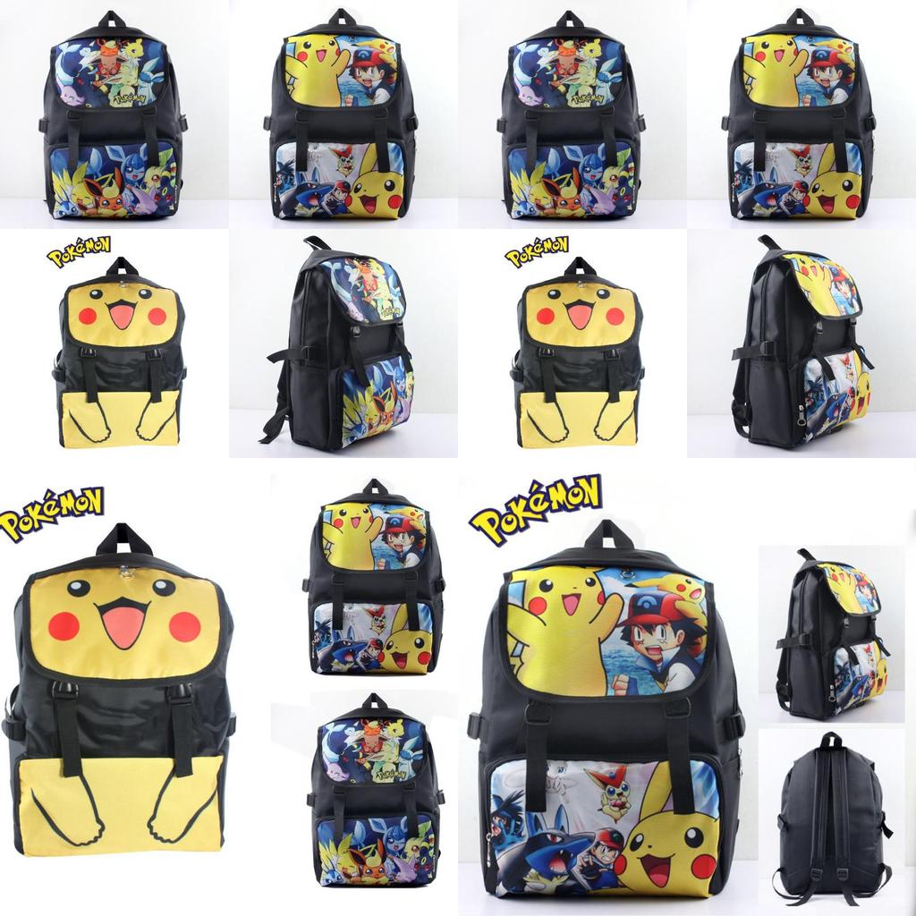 Pokmon Kids School Backpack With Oxford Fabric For Elementary Students