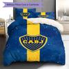 Boca Juniors Pattern Bedding Set Quilt Cover Pillowcase Home Decor Gift (1 * duvet cover + 2 * pillowcase, without core)