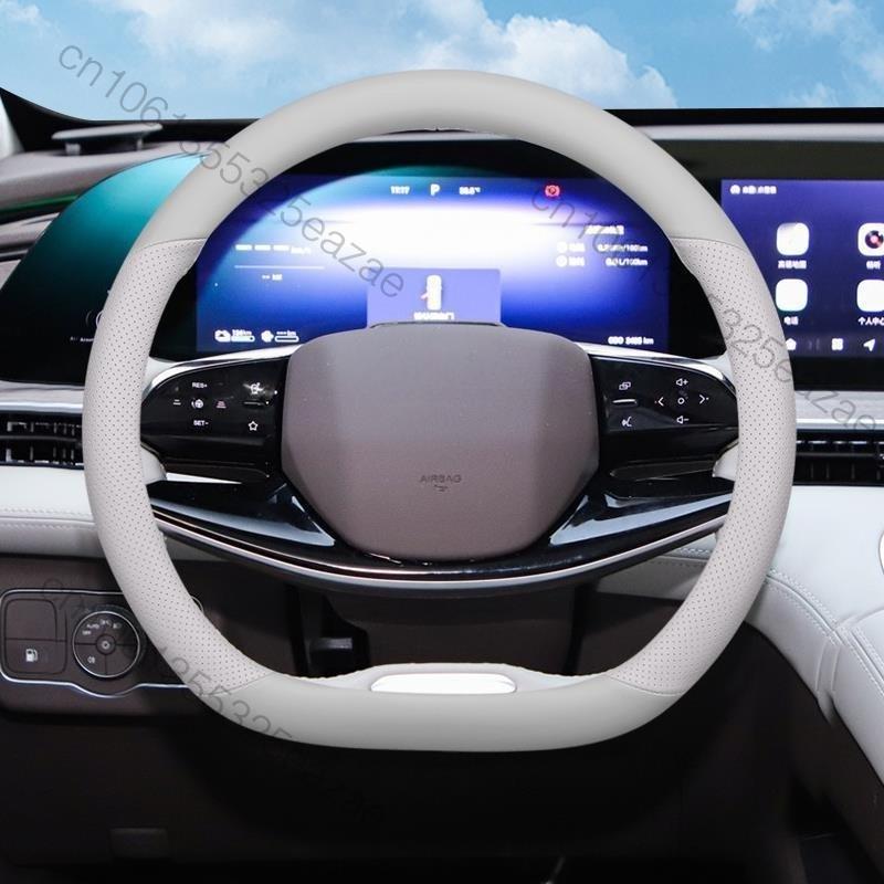 For OMODA 9 PHEV OMODA 9 SHS OMODA C9 PHEV 2025+ Car Steering Wheel Cover Leather Non-slip Auto Interior Accessories