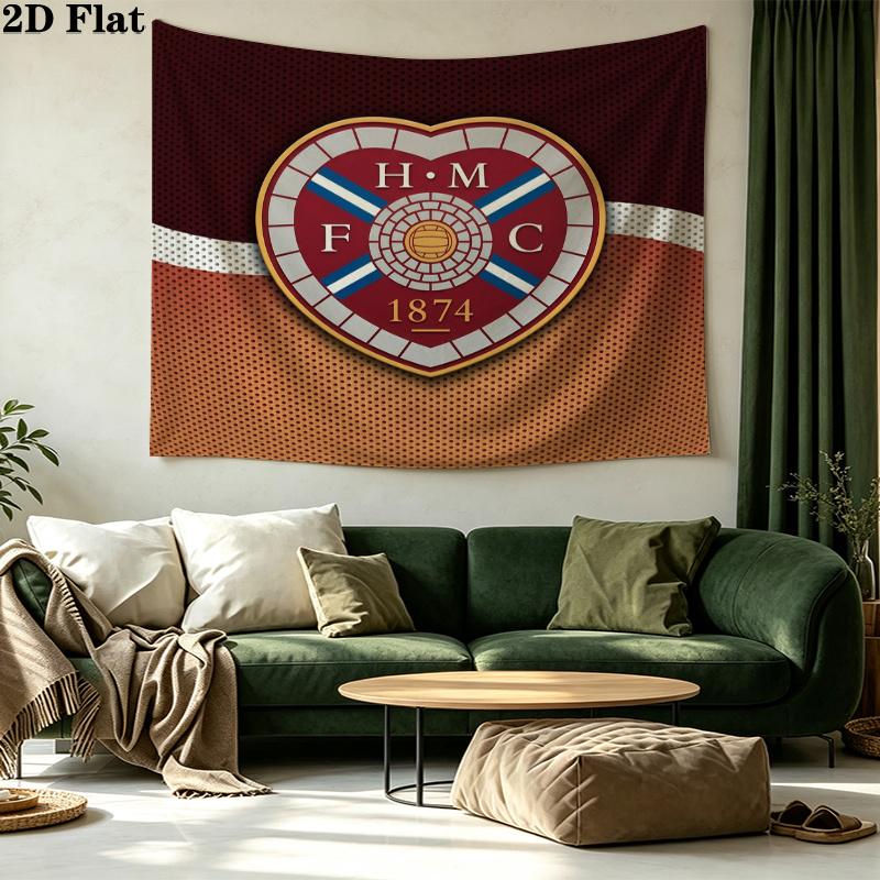 Heart of Midlothian Printed Tapestry – Wall Hanging for Bedrooms, Dorms, and Home Decor