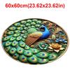 Special-shaped Peacock Carpet Non-slip Bathroom Floor Mat  for Living Room Tea Table Bedside