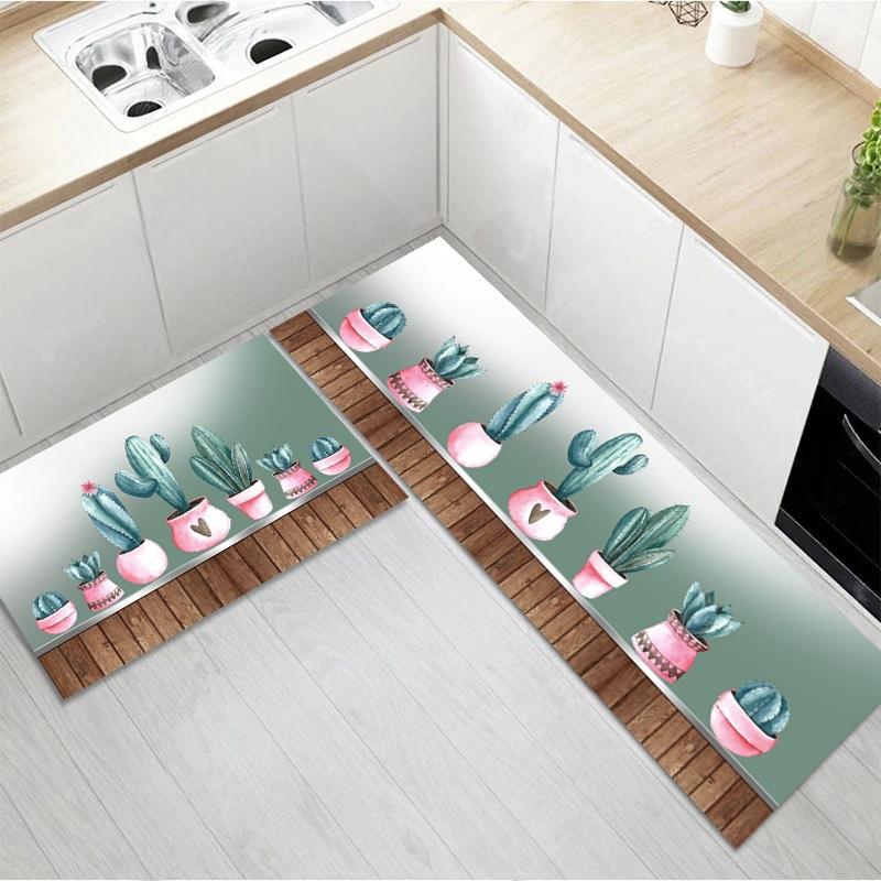 

Коврик для пола на кухне, коврик для ног у входа, длинный коврик у входа, мультяшный коврик у входа, бытовой впитывающий и грязный коврик 50 * 80cm
