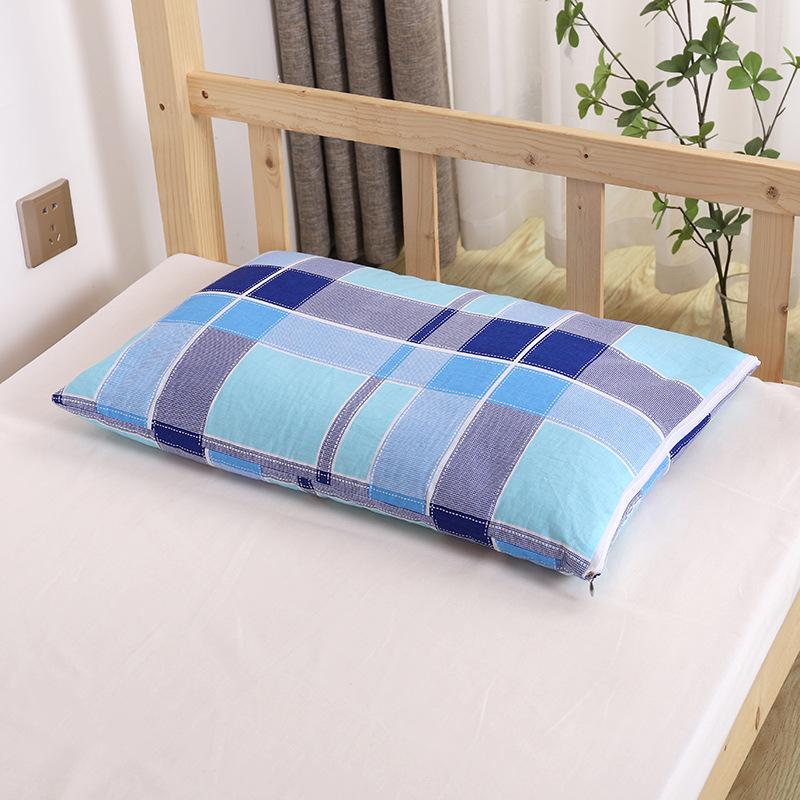 Buckwheat Hull Pillow - Pure Cotton Cover, Firm Support for Dormitory or Home Use 40 x 60 cm