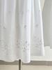 2026 Spring/Summer Floral Embroidered White A-Line Midi Skirt