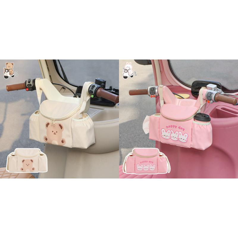 Universal Multi-Functional Hanging Bag for Three-Wheeled Bikes and Strollers - Large Capacity Storage