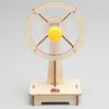 1 Set Electric Fan Assembly Toy Educational DIY Small Wooden Desktop Fan Model Puzzle Material Kit Toddlers Boys Girls Christmas Gift