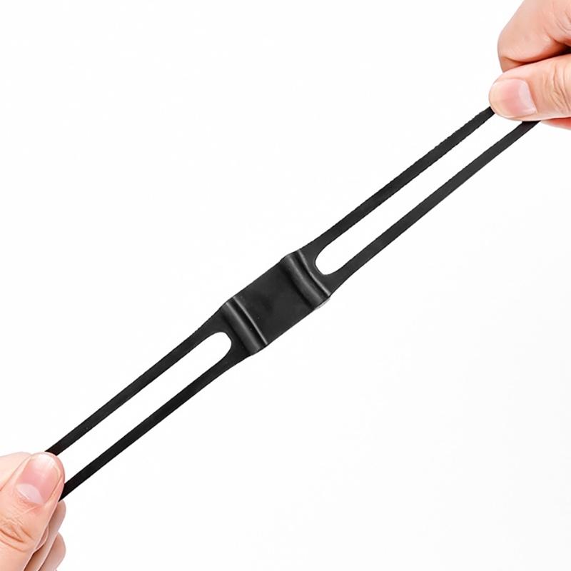 5 Pezzi Fasce in Silicone per Biciclette Cintura Fissa in Silicone Supporto Torcia per Ciclismo Supporto Torcia per Biciclette Fasce Elastiche Bende