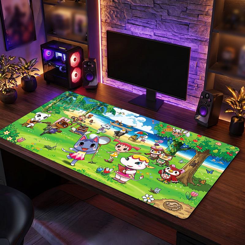 Big Mouse PadAnimal Crossing Extended Soft Desk Mat Gaming Office Computer Table Decor Mat